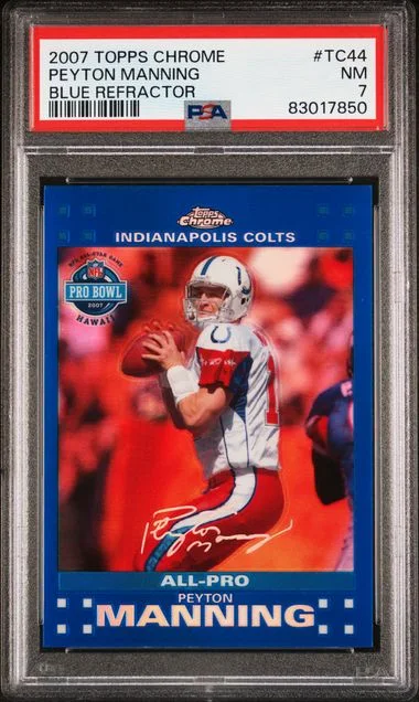 2007 Topps Chrome Peyton Manning Xfractor #TC44 card image