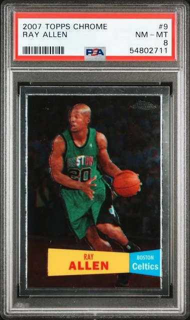2007 Topps Chrome Ray Allen #9 card image