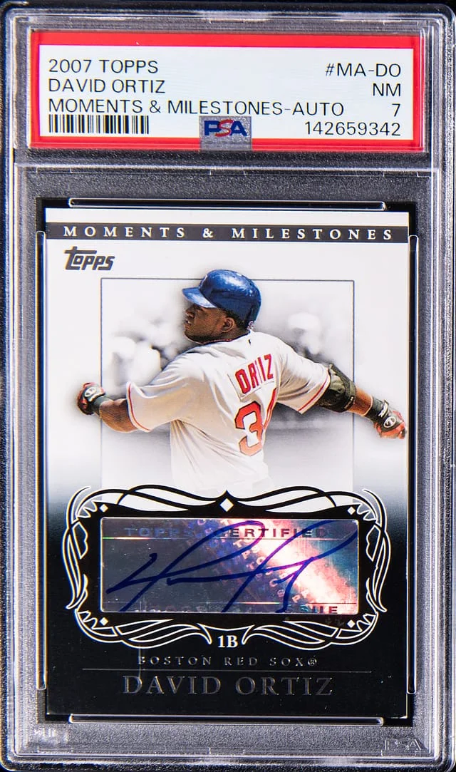 2007 Topps David Ortiz Moments & Milestones Autographs #MA-DO card image