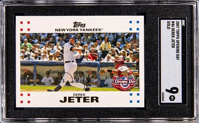 2007 Topps Derek Jeter Opening Day Gold #46 card image