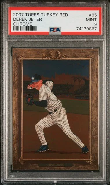 2007 Topps Derek Jeter Turkey Red Chrome #95 card image