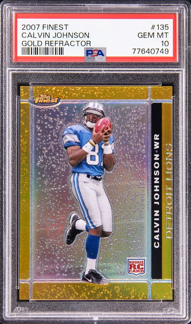 2007 Topps Finest Calvin Johnson #135 card image