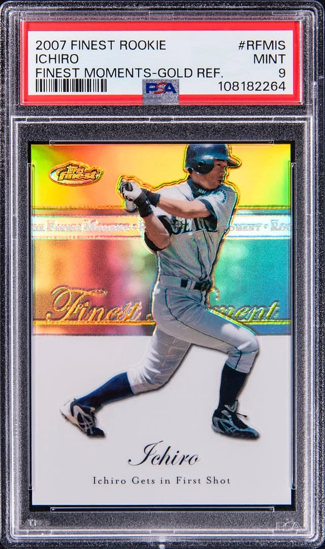 2007 Topps Finest Ichiro Finest Moments Gold Refractor #RFM-IS card image