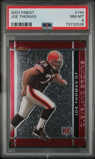 2007 Topps Finest Joe Thomas #144 card image