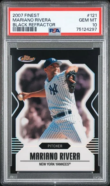 2007 Topps Finest Mariano Rivera Black Refractor #121 card image