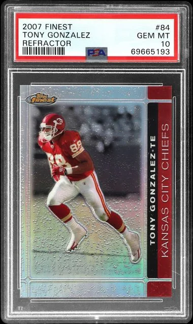 2007 Topps Finest Tony Gonzalez Refractor #84 card image