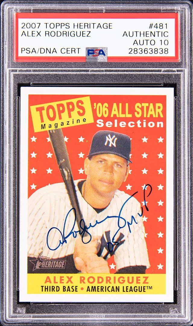 2007 Topps Heritage Alex Rodriguez #481 card image
