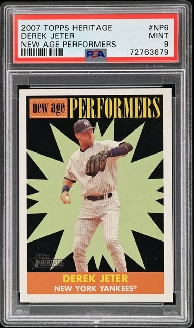 2007 Topps Heritage Derek Jeter New Age Performers #Np6 card image