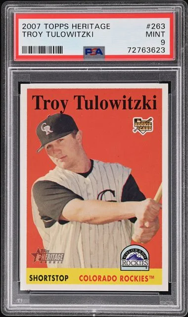 2007 Topps Heritage Troy Tulowitzki #263 card image