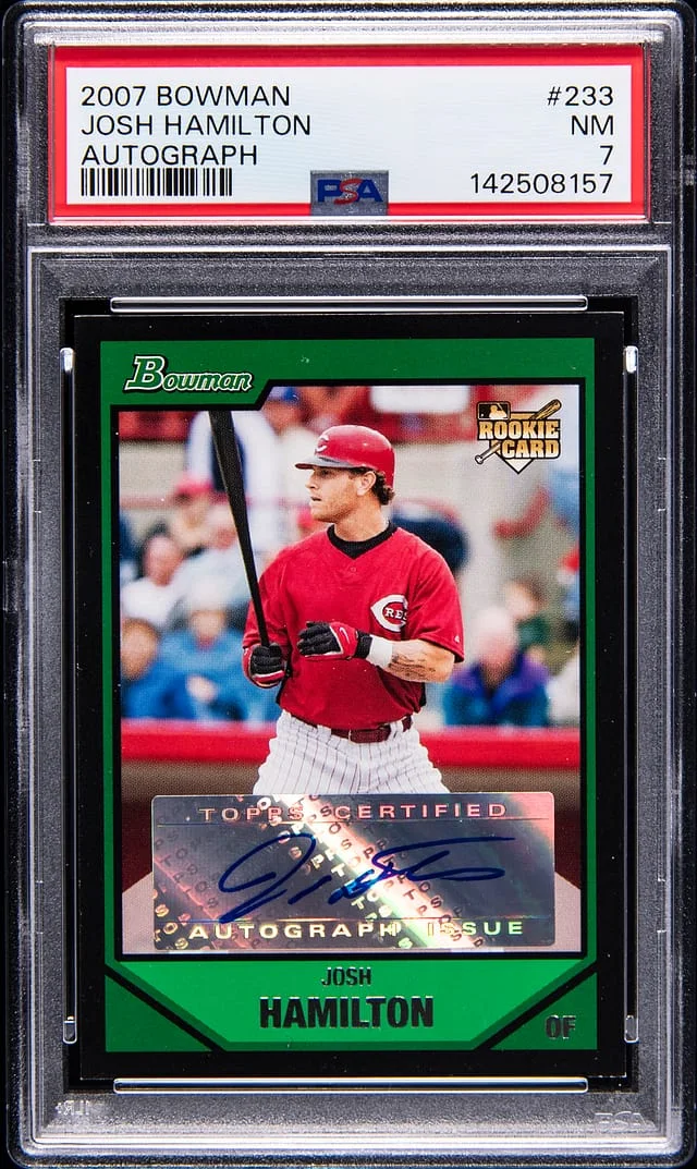 2007 Topps Josh Hamilton Bowman Autograph #233 card image