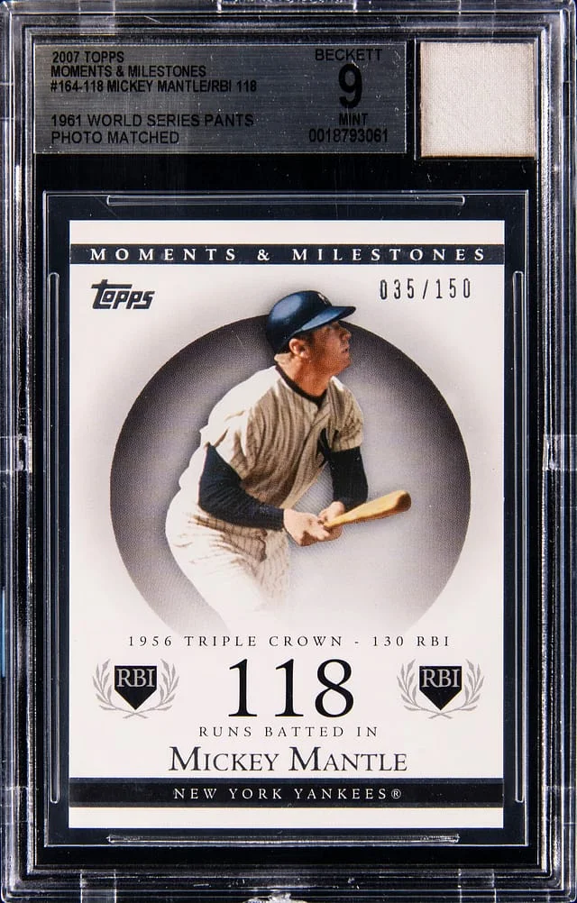 2007 Topps Mickey Mantle Moments & Milestones #164 card image