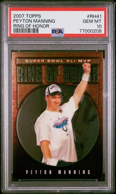 2007 Topps Peyton Manning Ring Of Honor #RH41 card image