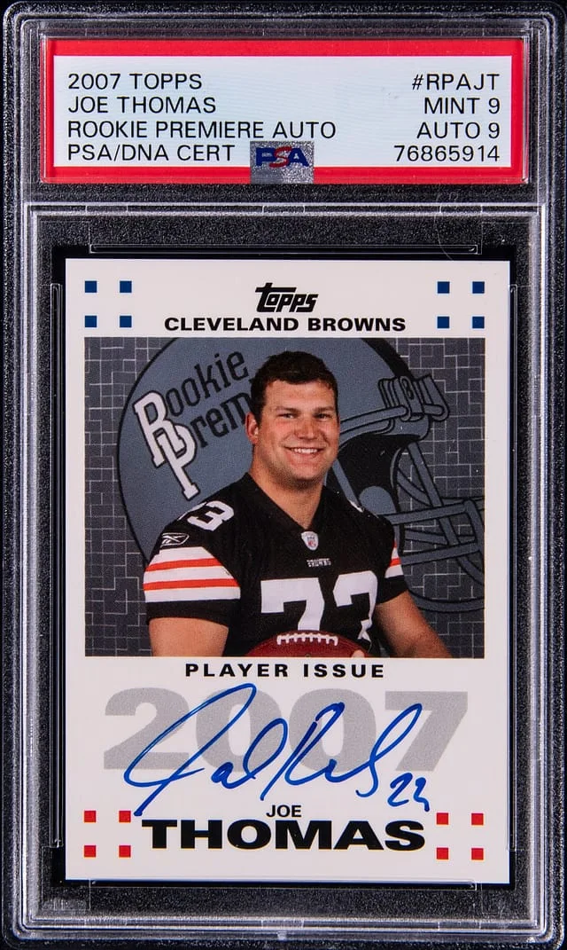 2007 Topps Player Issue Joe Thomas Premiere Autograph #RPAJT card image