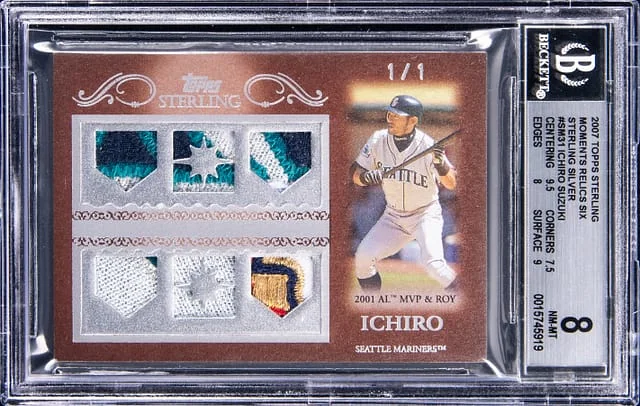 2007 Topps Sterling Ichiro Moments Relics Six Sterling Silver #6SM-31 card image