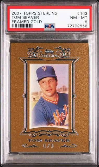 2007 Topps Sterling Tom Seaver Framed Gold #163 card image