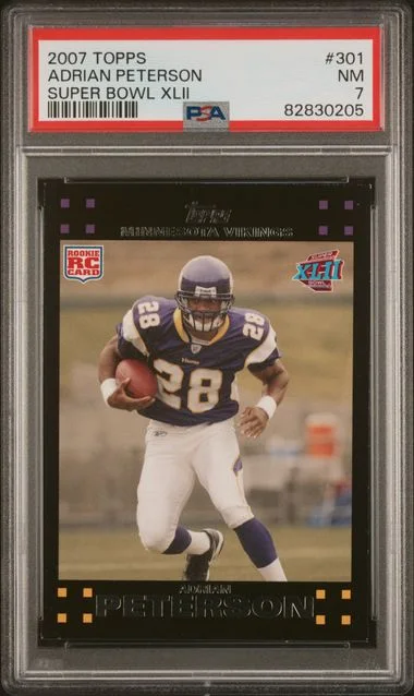 2007 Topps Super Adrian Peterson Bowl Xlii #301 card image