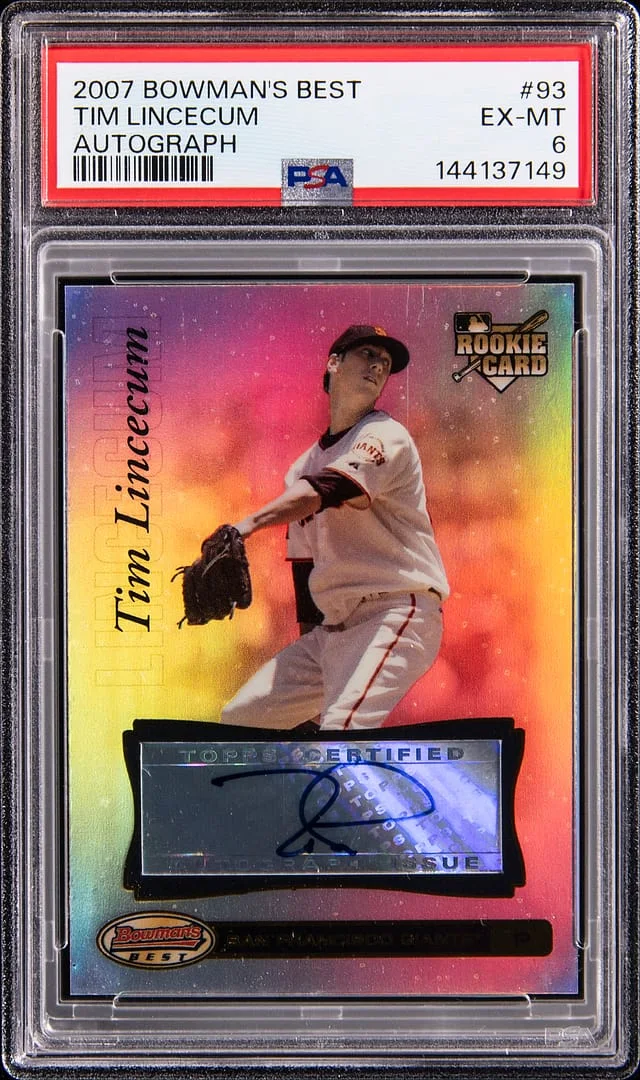 2007 Topps Tim Lincecum Bowman's Best #93 card image