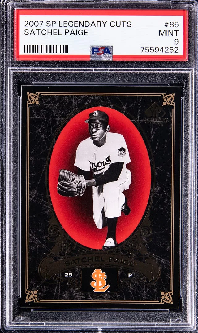 2007 UD SP Legendary Cuts Satchel Paige #85 card image