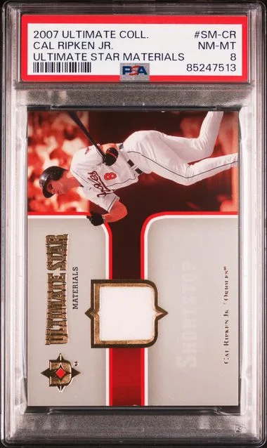 2007 Ultimate Collection Cal Ripken Jr. Game-Used Ultimate Star Materials #SM-CR card image