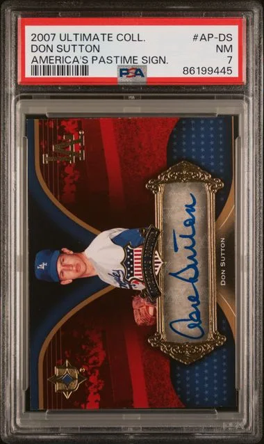 2007 Ultimate Collection Don Sutton America's Pastime Signatures #AP-DS card image