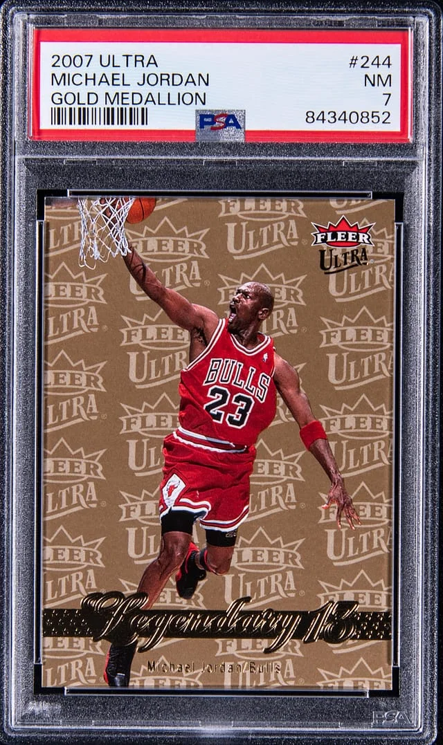 2007 Ultra Michael Jordan Gold Medallion #244 card image