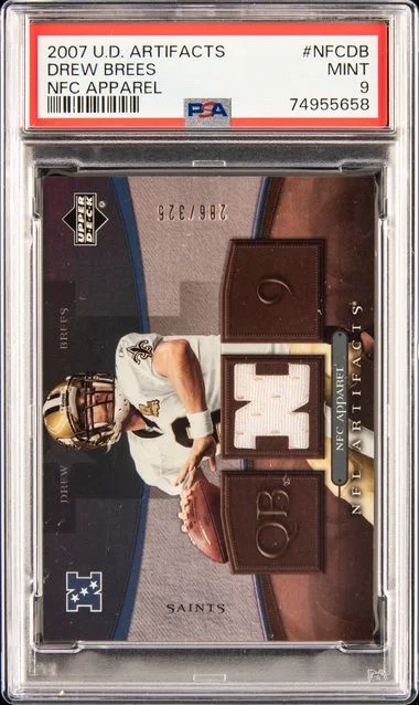 2007 Upper Deck Artifacts Drew Brees Game-Used NFC Apparel #NFCDB card image