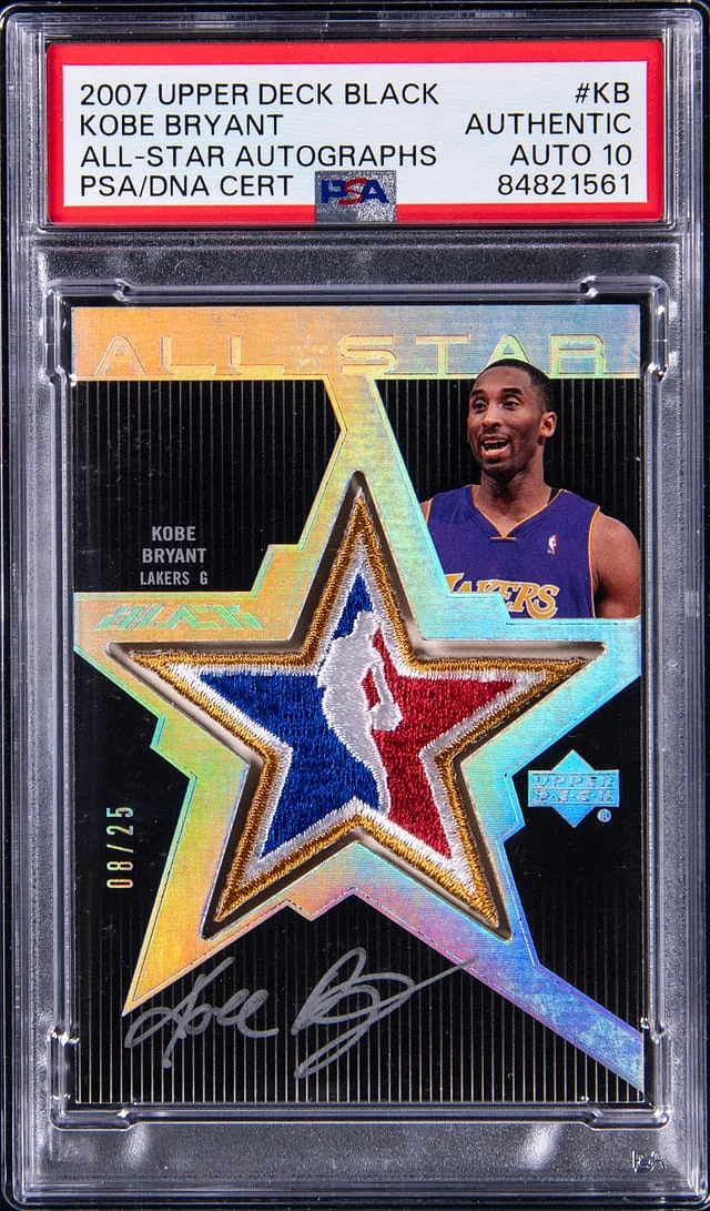 2007 Upper Deck Black Kobe Bryant All-Star Autographs #ASAU-KB card image
