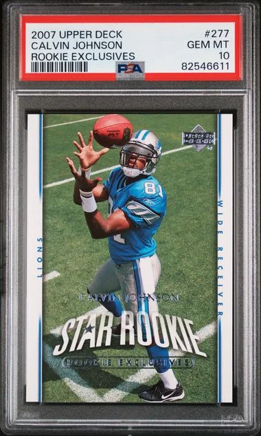 2007 Upper Deck Calvin Johnson Exclusives #277 card image