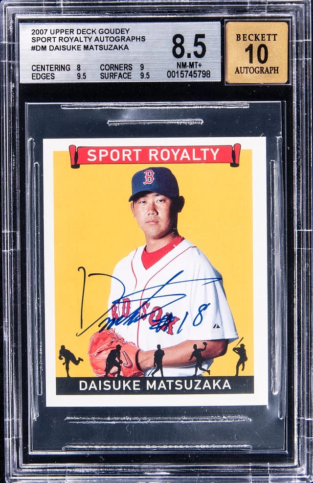 2007 Upper Deck Daisuke Matsuzaka Goudey Sport Royalty Autograph #SR-DM card image