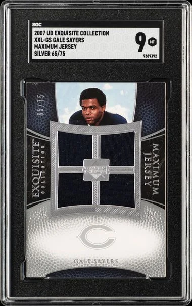 2007 Upper Deck Exquisite Collection Gale Sayers Game-Used Maximum Jersey #XXL-GS card image