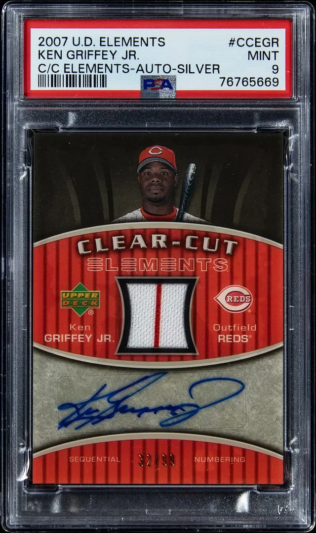2007 Upper Deck Ken Griffey Jr. Elements Clear-Cut Elements Autograph Silver #CCE-GR card image