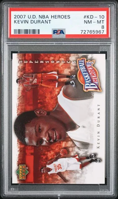 2007 Upper Deck Kevin Durant NBA Heroes #KD-10 card image
