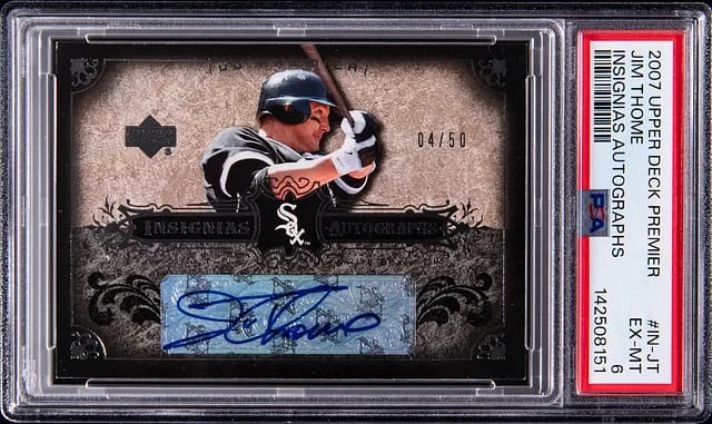 2007 Upper Deck Premier Jim Thome Insignias Autographs #IN-JT card image