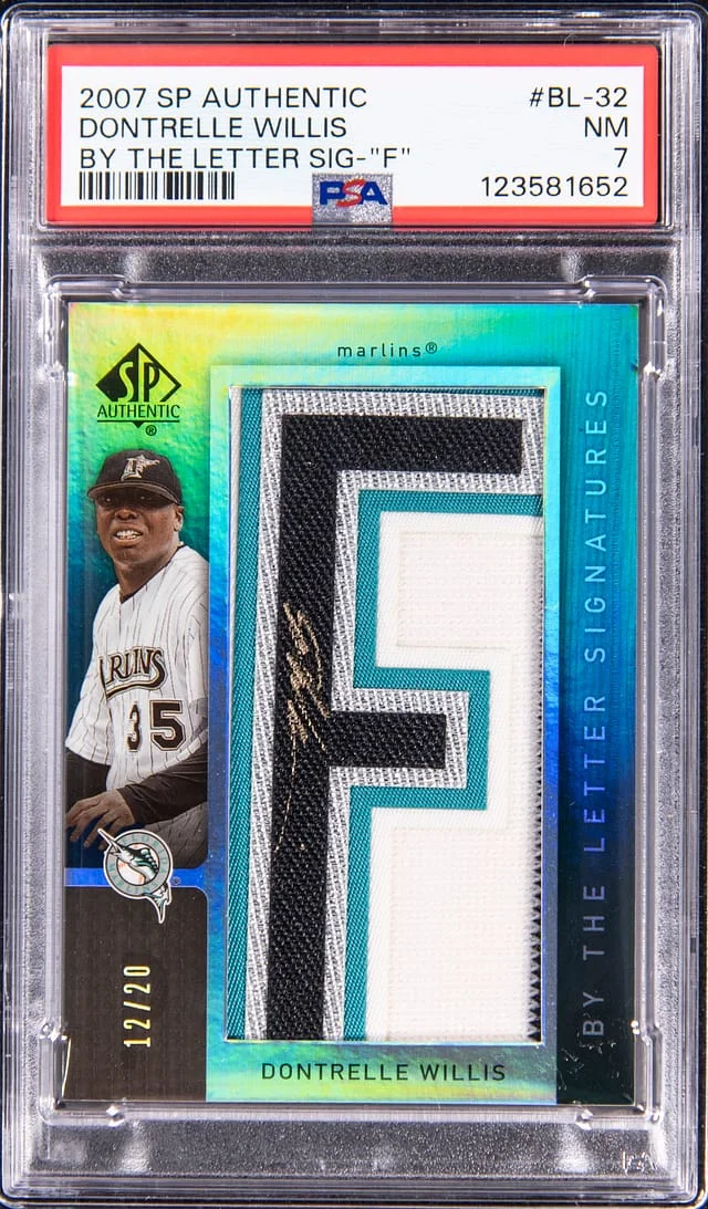 2007 Upper Deck SP Authentic Dontrelle Willis By The Letter Signature F #BL-32 card image