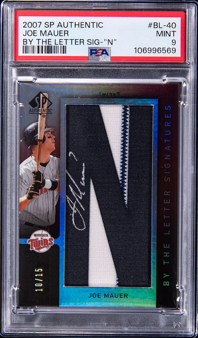 2007 Upper Deck SP Authentic Joe Mauer By The Letter Signatures N #BL-40 card image