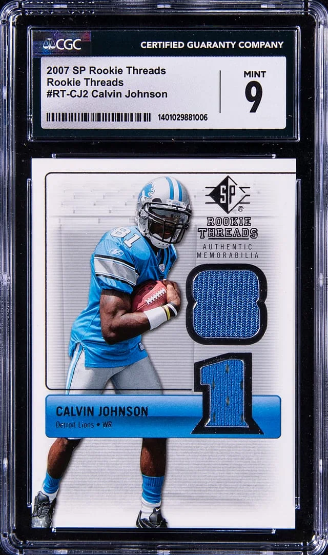 2007 Upper Deck SP Calvin Johnson Threads #RT-CJ2 card image