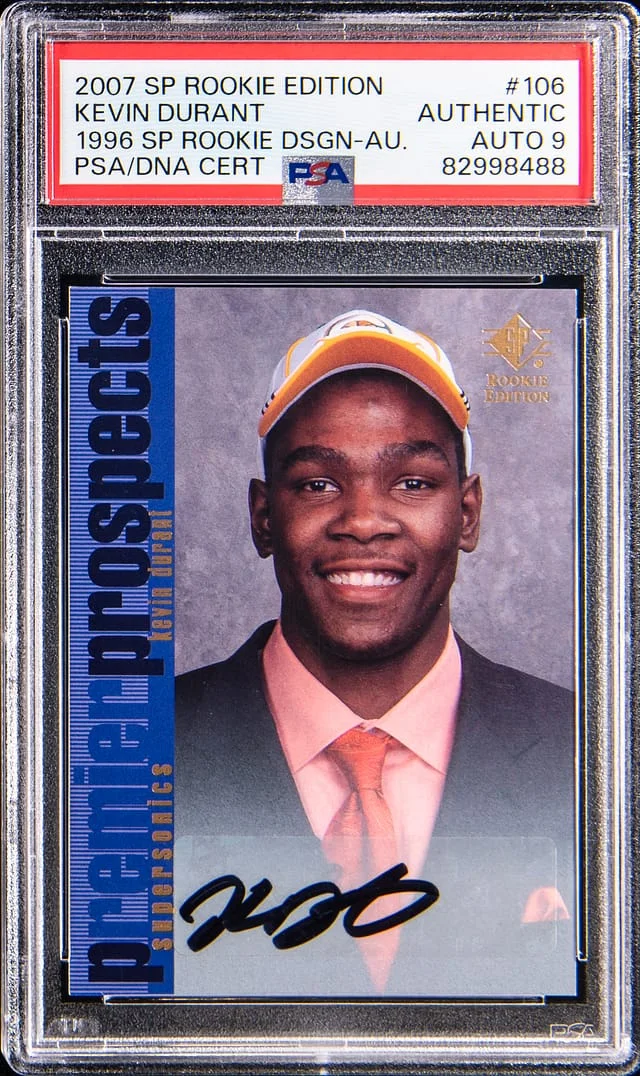 2007 Upper Deck SP Kevin Durant Edition 1996 SP Design Autograph #106 card image