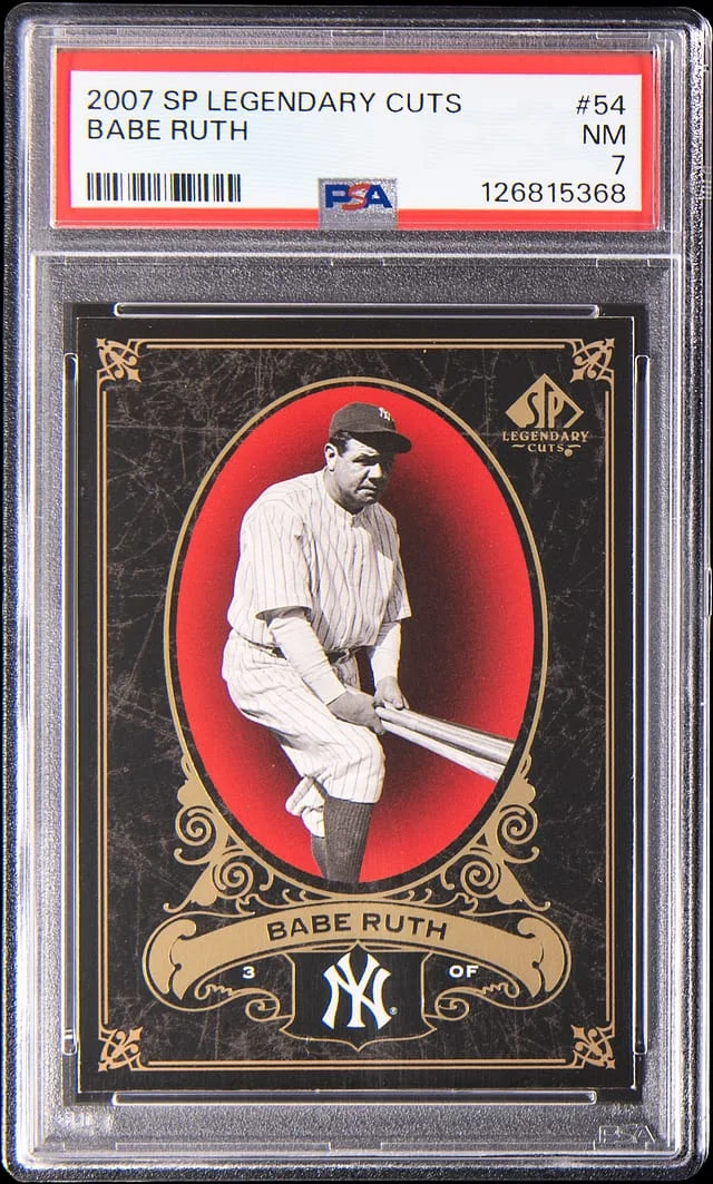 2007 Upper Deck SP Legendary Cuts Babe Ruth #54 card image