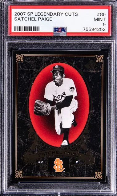 2007 Upper Deck SP Legendary Cuts Satchel Paige #85 card image