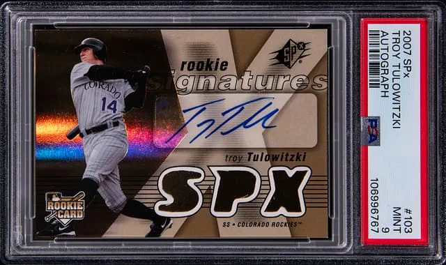2007 Upper Deck SPx Troy Tulowitzki Autograph #103 card image