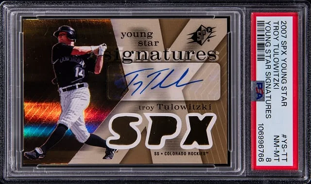 2007 Upper Deck SPx Troy Tulowitzki Young Star Signatures #YS-TT card image