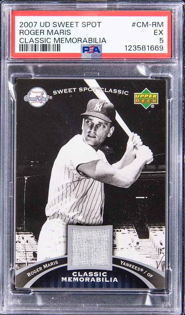 2007 Upper Deck Sweet Spot Classic Roger Maris Memorabila #CM-RM card image