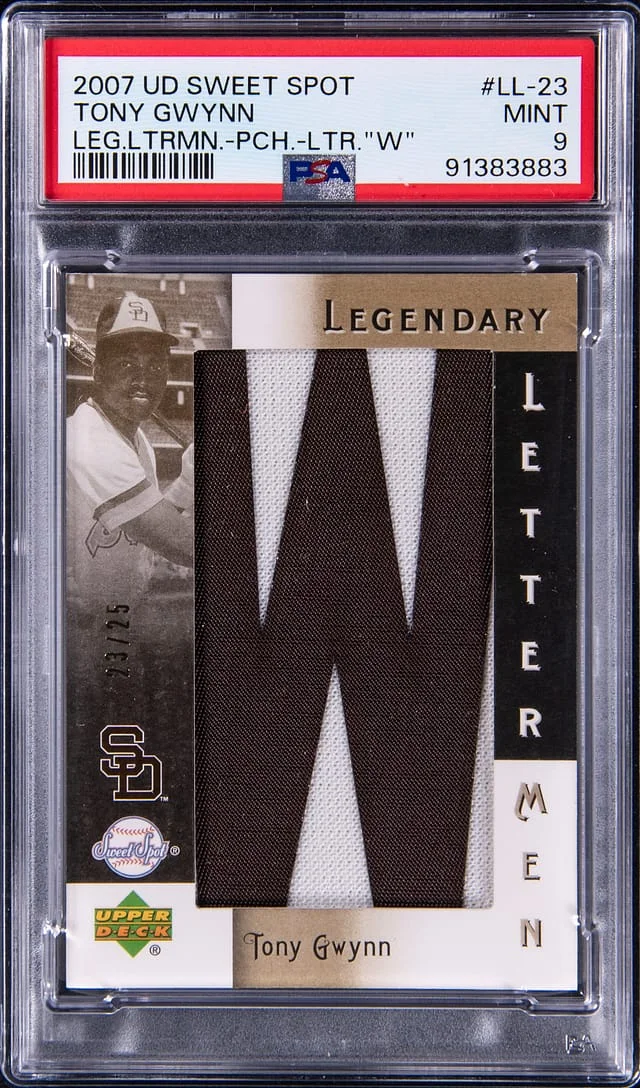 2007 Upper Deck Sweet Spot Tony Gwynn Legendary Lettermen Patch #LL-23 card image