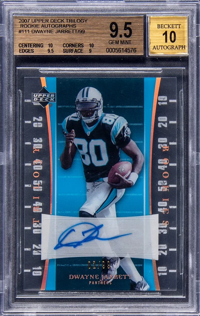2007 Upper Deck Trilogy Dwayne Jarrett Autograph #111 card image