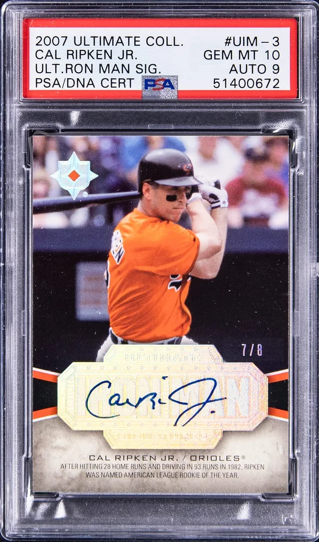 2007 Upper Deck Ultimate Collection Cal Ripken Jr. Ultimate Iron Man Signatures #UIM-3 card image