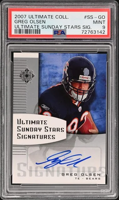 2007 Upper Deck Ultimate Collection Greg Olsen Ultimate Sunday Stars Signatures #SS-GO card image