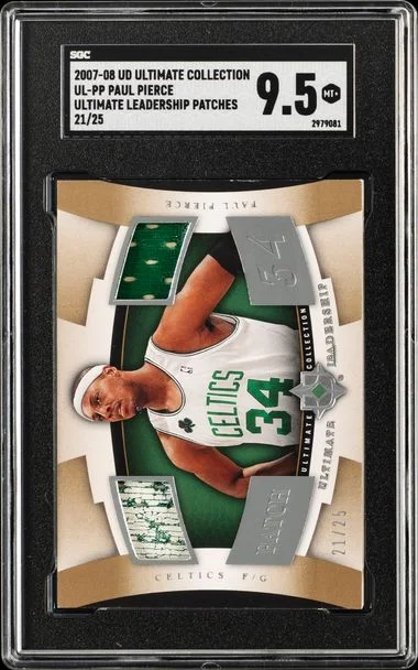 2007 Upper Deck Ultimate Collection Paul Pierce Game-Used Ultimate Leadership Patches #UL-PP card image