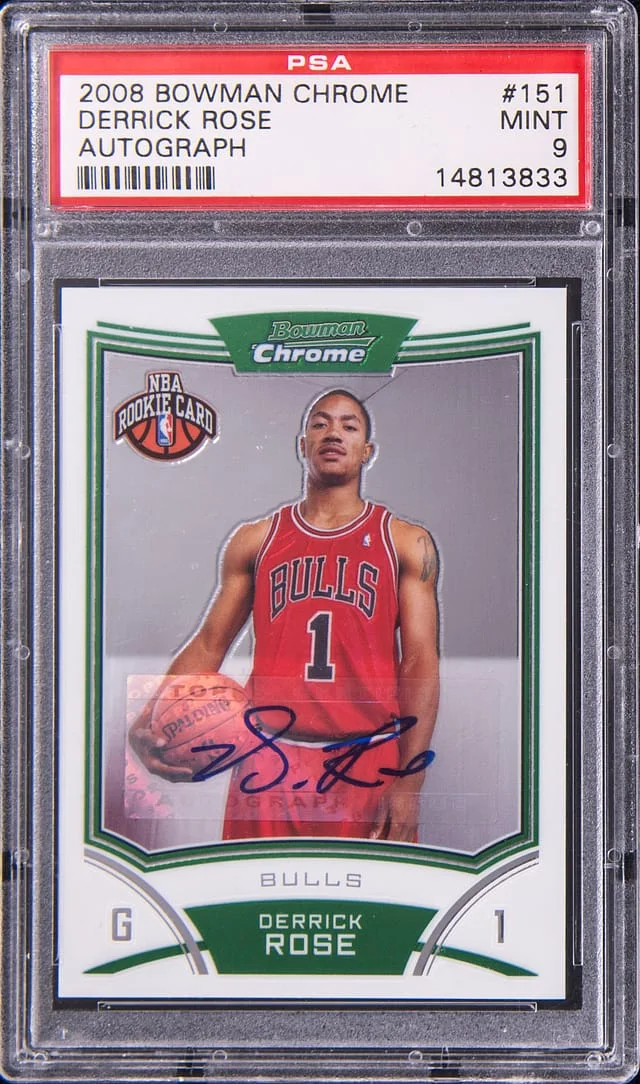 2008-09 Bowman Chrome Derrick Rose Autograph #151 card image