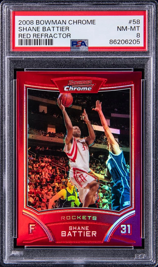 2008-09 Bowman Chrome Shane Battier Red Refractor #58 card image