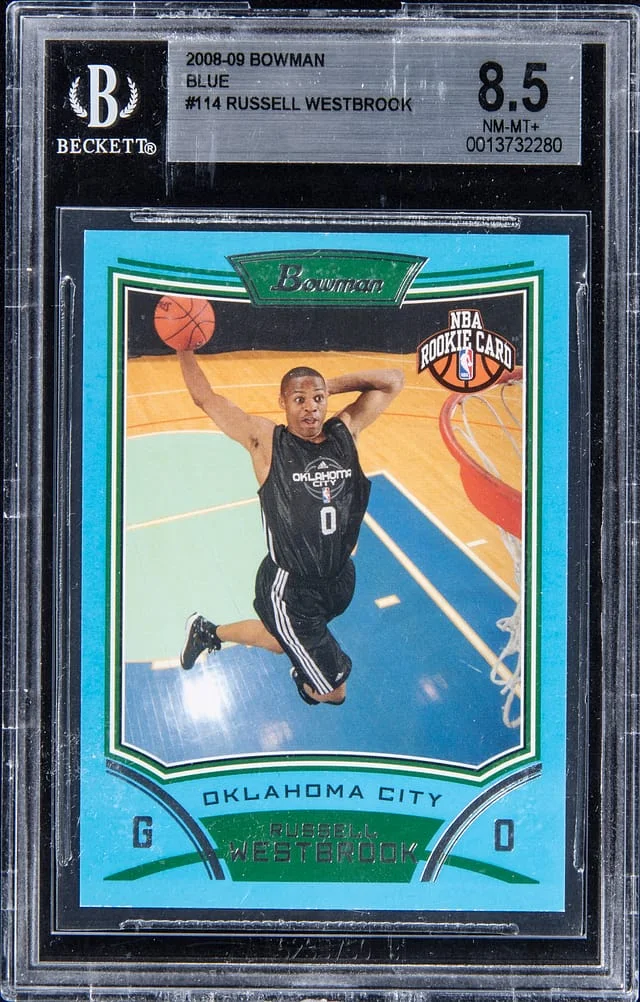 2008-09 Bowman Russell Westbrook Blue #114 card image